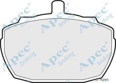 APEC BRAKING pad52 -  Комплект тормозных колодок, дисковый тормоз